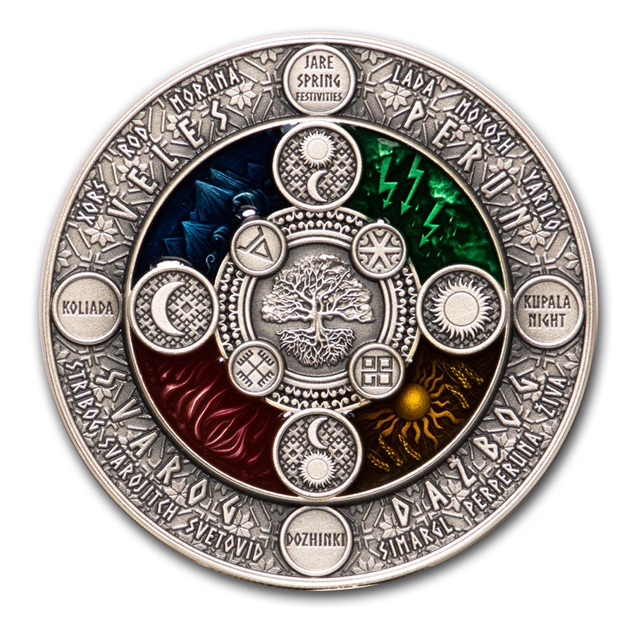 Buy 2020 Niue 2 oz Silver Antique Slavic Calendar APMEX