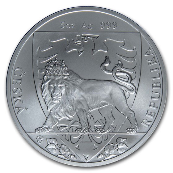 2020 Niue 5 oz Silver Czech Lion BU 2020 Niue 5 oz Silver Czech Lion BU