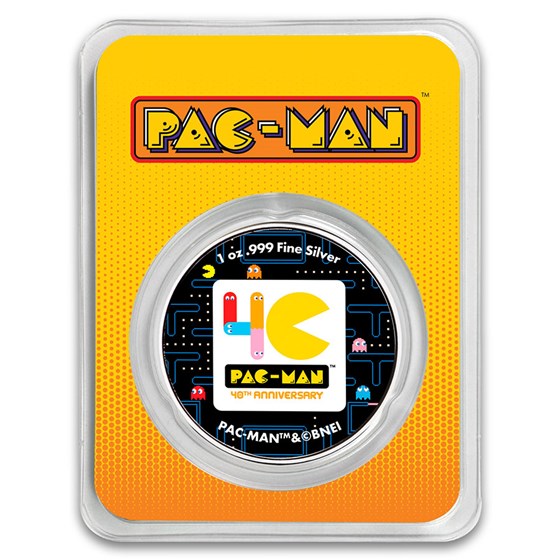 2020 Niue Colorized 1 oz Silver $2 PAC-MAN™ 40th Anniversary Coin 2020 Niue Colorized 1 oz Silver $2 PAC-MAN™ 40th Anniversary Coin