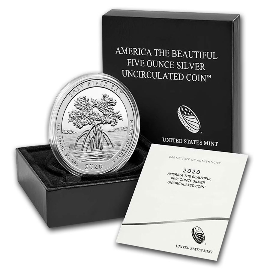 2020-P 5 oz Silver ATB Salt River Bay Park (w/Box & COA)