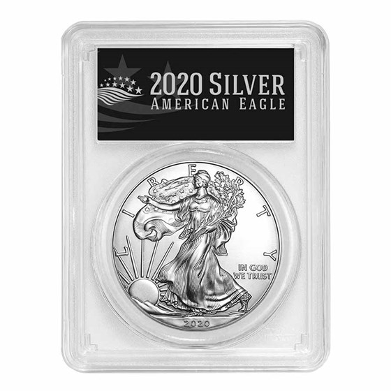 2020-(P) American Silver Eagle MS-69 PCGS (FD, Black Label) 2020-(P) American Silver Eagle MS-69 PCGS (FD, Black Label)