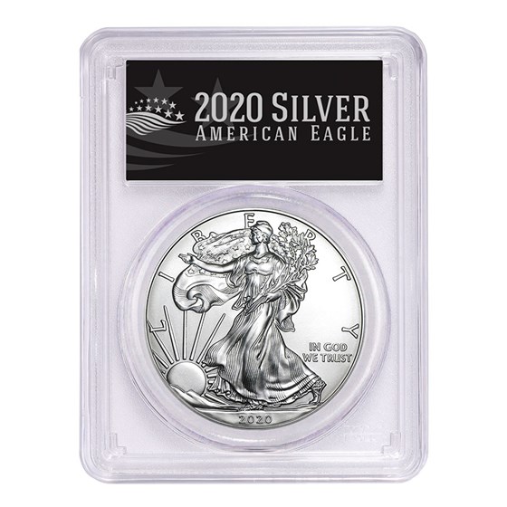 2020-(P) American Silver Eagle MS-70 PCGS (FS, Black Label) 2020-(P) American Silver Eagle MS-70 PCGS (FS, Black Label)