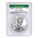 2020 (P) American Silver Eagle MS-70 PCGS (FS, Philadelphia)