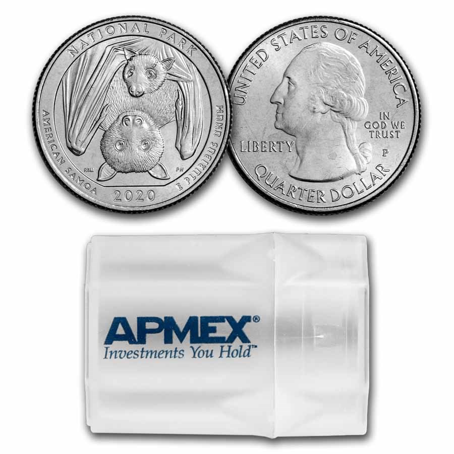 2020-P ATB Quarter National Park of American Samoa 40-Coin Roll