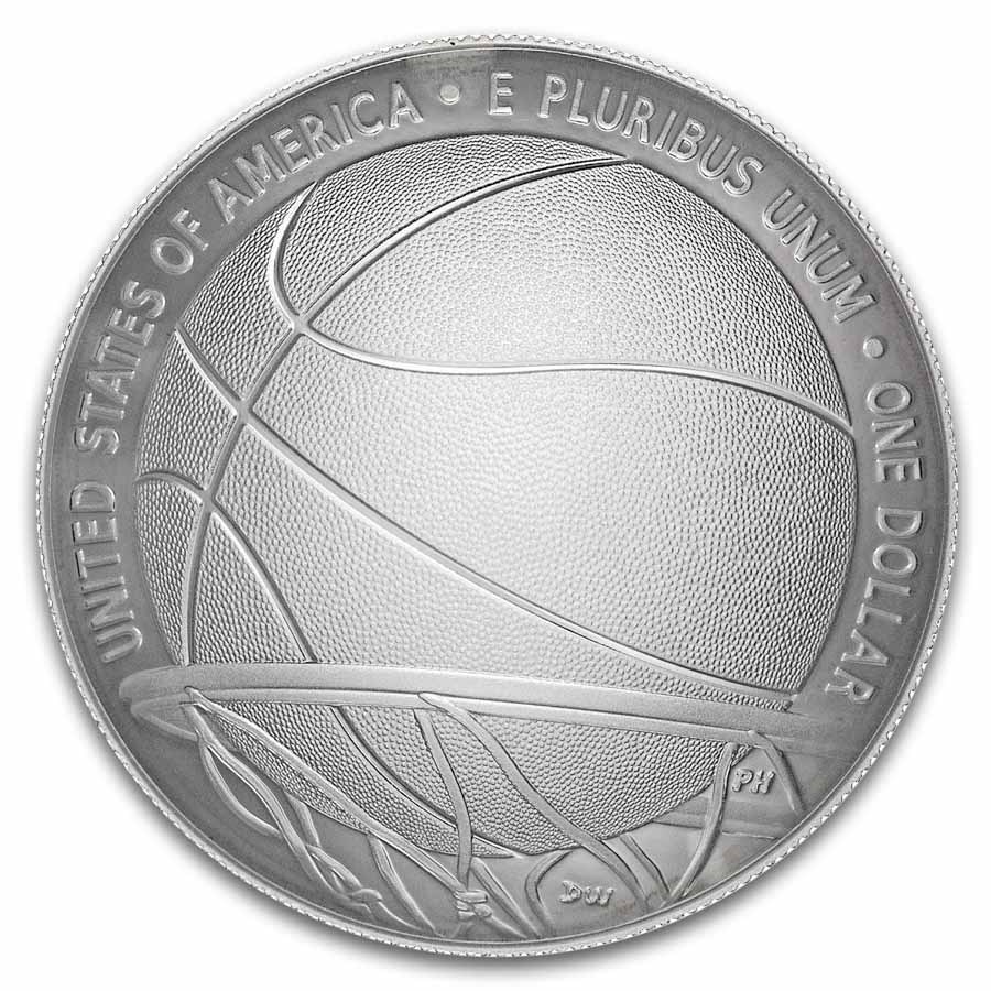 2020-P Basketball Hall of Fame $1 Silver Proof (Capsule Only)