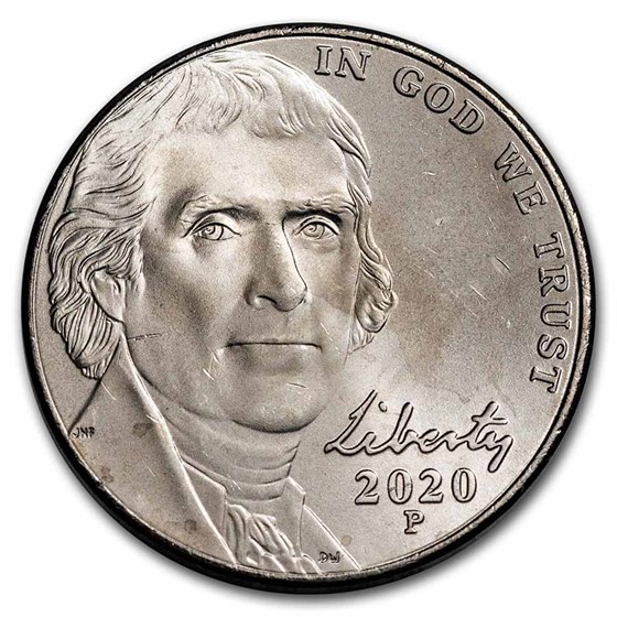 2020-P Jefferson Nickel BU 2020-P Jefferson Nickel BU