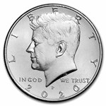 2020-P Kennedy Half Dollar 20-Coin Roll BU