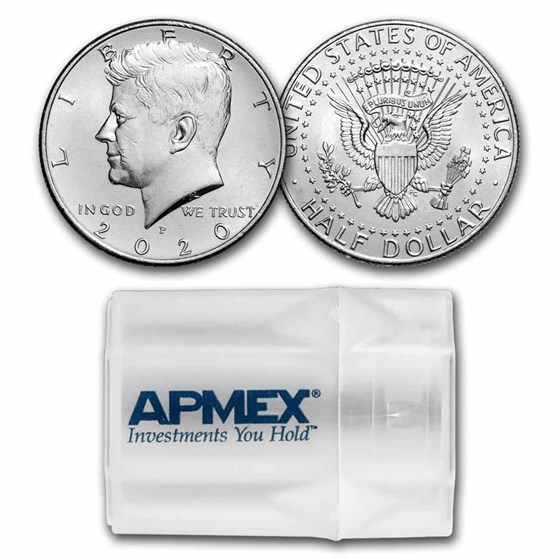 2020-P Kennedy Half Dollar 20-Coin Roll BU 2020-P Kennedy Half Dollar 20-Coin Roll BU
