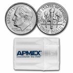 2020-P Roosevelt Dime 50-Coin Roll BU