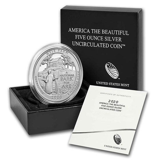 2020-P Silver ATB Weir Farm National Historic Site (w/Box & COA) 2020-P Silver ATB Weir Farm National Historic Site (w/Box & COA)