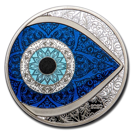 2020 Palau 1 oz Silver Evil Eye 2020 Palau 1 oz Silver Evil Eye