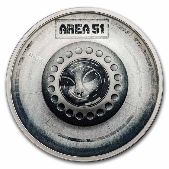 2020 Palau 2 oz Silver Great Conspiracies (Area 51) 2020 Palau 2 oz Silver Great Conspiracies (Area 51)