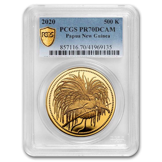 2020 Papua New Guinea 1 oz Gold Proof Bird Of Paradise PR-70 PCGS 2020 Papua New Guinea 1 oz Gold Proof Bird Of Paradise PR-70 PCGS
