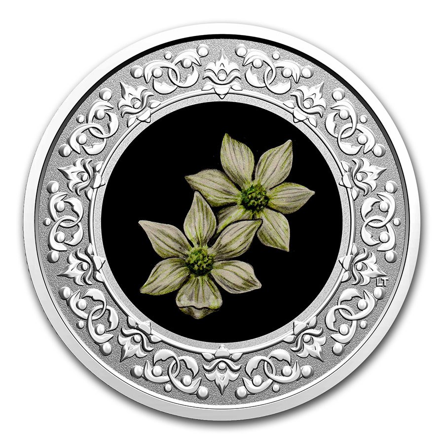 2020 RCM 1/4 oz Ag $3 Floral Emblems - BC: Pacific Dogwood