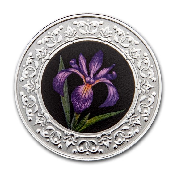 2020 RCM 1/4 oz Ag $3 Floral Emblems - Quebec: Blue Flag Iris 2020 RCM 1/4 oz Ag $3 Floral Emblems - Quebec: Blue Flag Iris