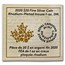 2020 RCM 1 oz Silver Incuse Maple Leaf Rhodium-Plated (Box/COA)
