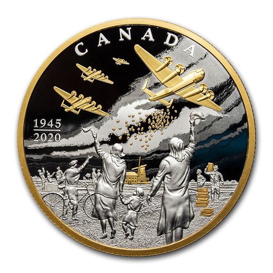 2020 RCM 10 oz Ag Liberation of the Netherlands: Operation Manna 2020 RCM 10 oz Ag Liberation of the Netherlands: Operation Manna