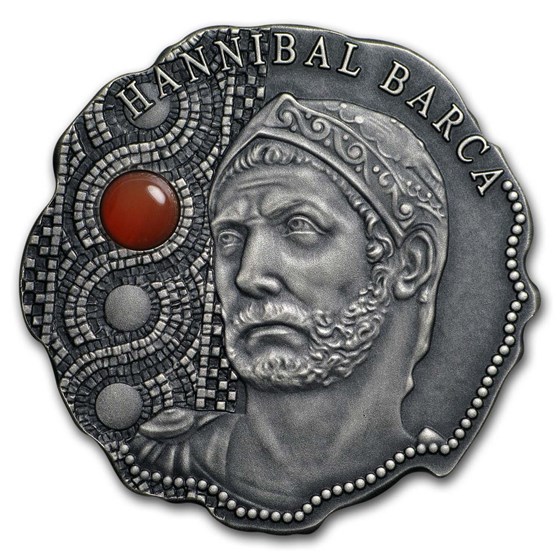 2020 Rep. of Cameroon Antique Silver Hannibal Barca 2020 Rep. of Cameroon Antique Silver Hannibal Barca
