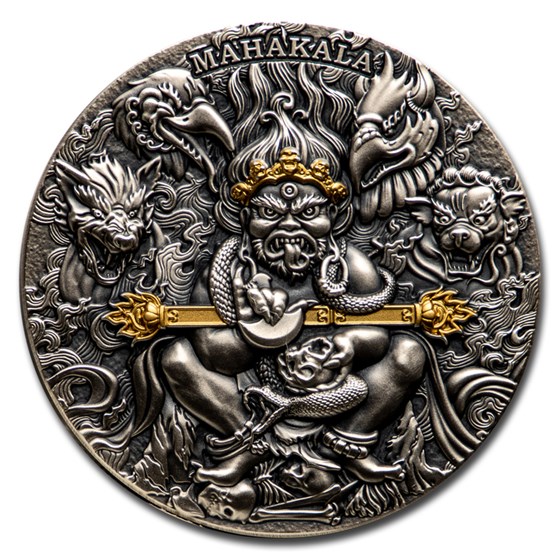 2020 Republic of Cameroon 2 oz Antique Silver Mahakala 2020 Republic of Cameroon 2 oz Antique Silver Mahakala