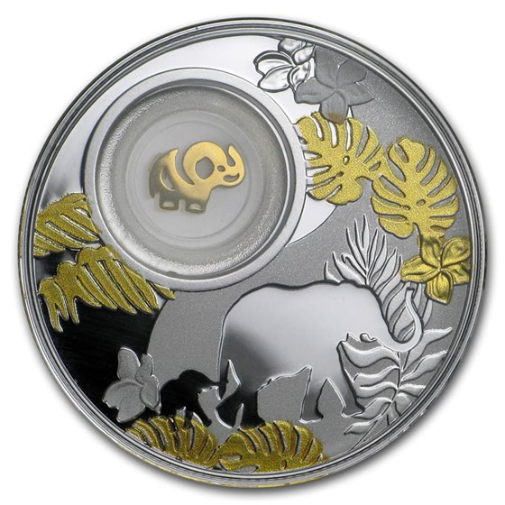 2020 Republic of Cameroon Silver Proof Lucky Elephant Coin 2020 Republic of Cameroon Silver Proof Lucky Elephant Coin