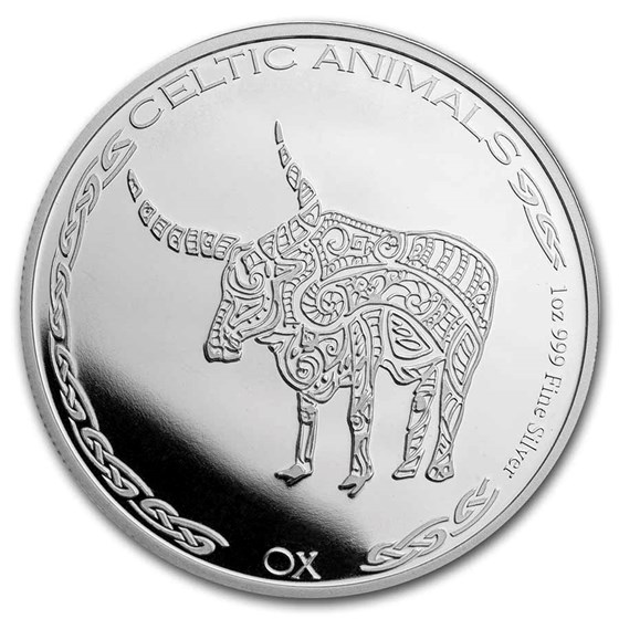 2020 Republic of Chad 1 oz Silver Celtic Animals: Ox 2020 Republic of Chad 1 oz Silver Celtic Animals: Ox