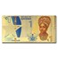 2020 Republic of Ghana 1/1000 oz AG Liberty Foil Note MS-70* PMG