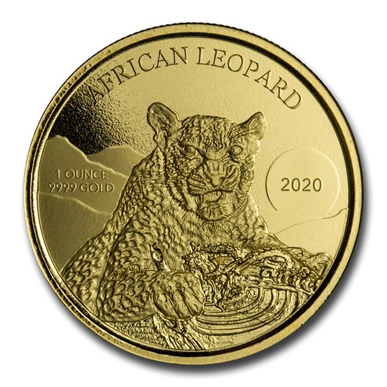 2020 Republic of Ghana 1 oz Gold 20 Cedi African Leopard BU 2020 Republic of Ghana 1 oz Gold 20 Cedi African Leopard BU