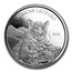 2020 Republic of Ghana 1 oz Silver 5 Cedi African Leopard BU