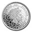 2020 Republic of Ghana 1 oz Silver 5 Cedi African Leopard BU