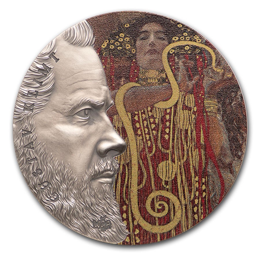 2020 Republic of Ghana Silver Worlds Greatest Artist Gustav Klimt