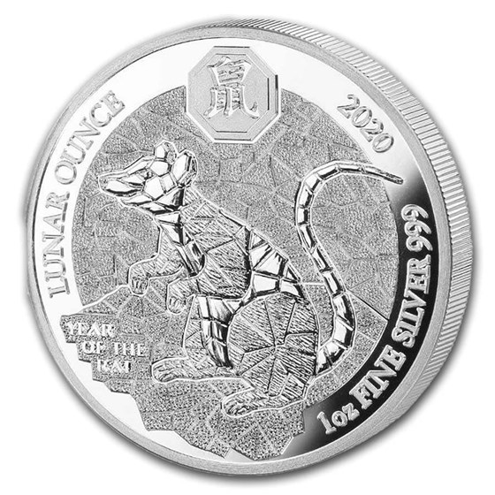 2020 Rwanda 1 oz Silver Lunar Year of the Rat Proof 2020 Rwanda 1 oz Silver Lunar Year of the Rat Proof