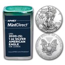 2020 (S) 1 oz American Silver Eagles (20-Coin MintDirect® Tube)