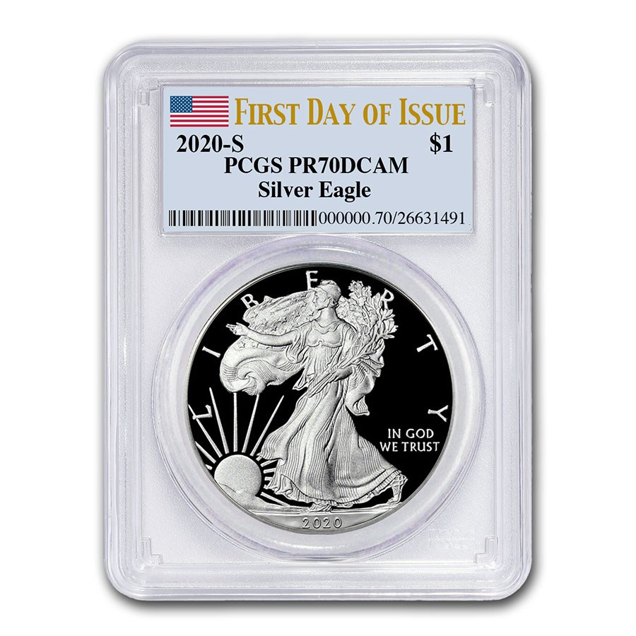 2020-S 1 oz Proof American Silver Eagle PR-70 PCGS (FDI)