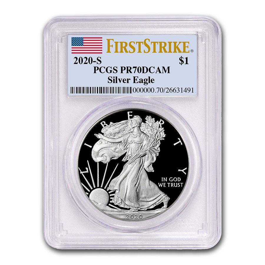 2020-S 1 oz Proof American Silver Eagle PR-70 PCGS (FirstStrike)