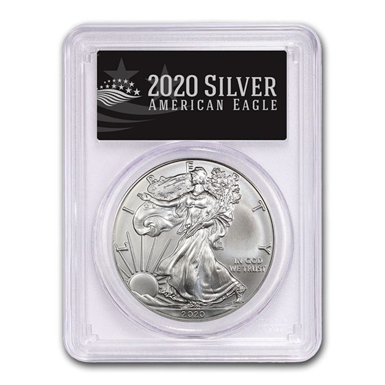 2020 (S) American Silver Eagle MS-70 PCGS (FS, Black Label) 2020 (S) American Silver Eagle MS-70 PCGS (FS, Black Label)