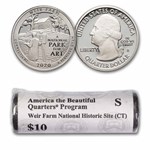2020-S ATB Quarter Weir Farm Historic Site 40-Coin Roll BU