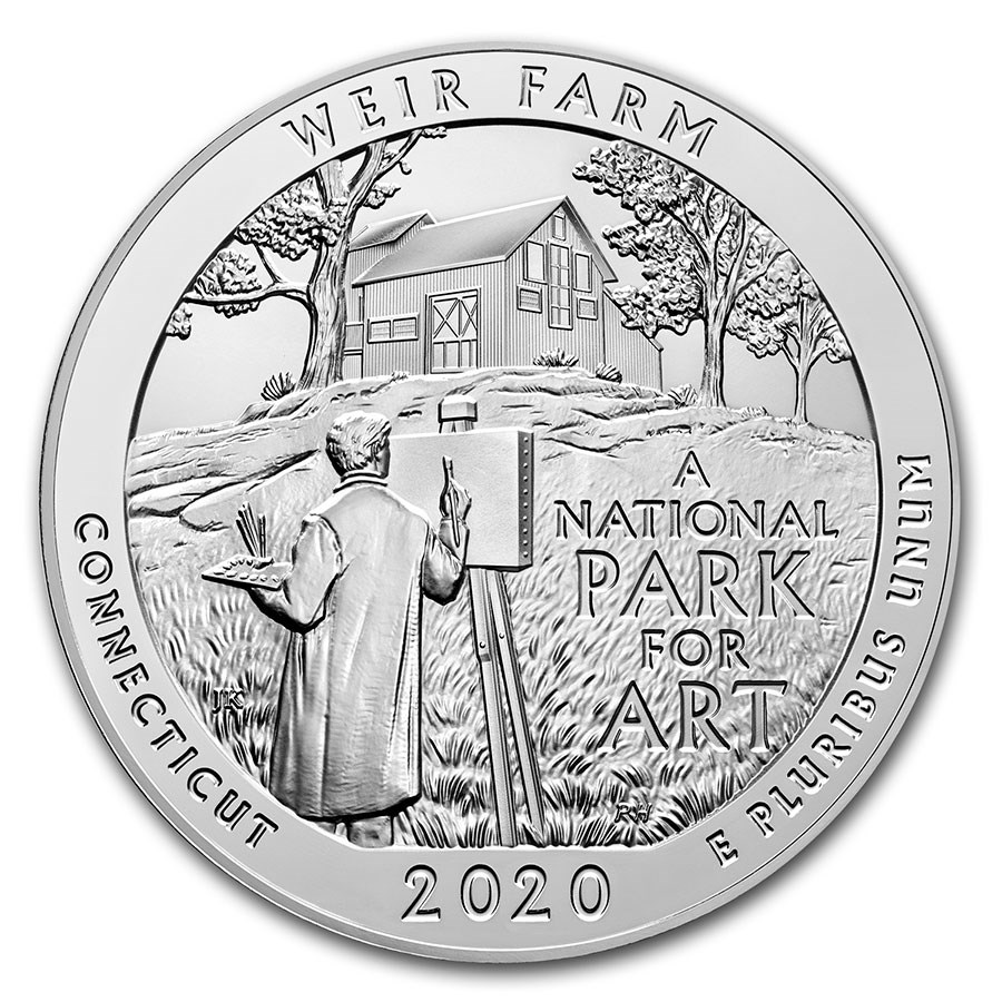 2020-S ATB Quarter Weir Farm National Historic Site Gem Proof