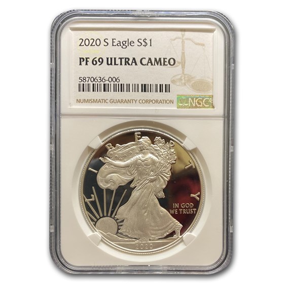 2020-S Proof American Silver Eagle PF-69 NGC 2020-S Proof American Silver Eagle PF-69 NGC