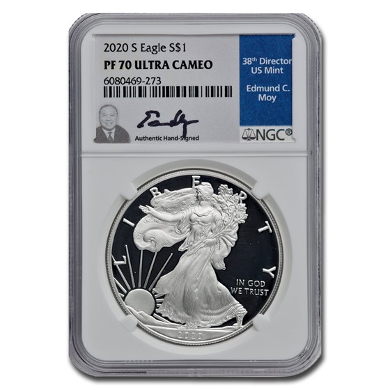 2020-S Proof American Silver Eagle PF-70 NGC (Moy) 2020-S Proof American Silver Eagle PF-70 NGC (Moy)