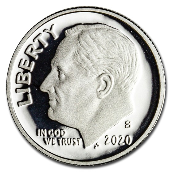 2020-S Silver Roosevelt Dime Gem Proof 2020-S Silver Roosevelt Dime Gem Proof