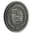 2020 Samoa 1 oz Antique Silver Serpent of Milan BU