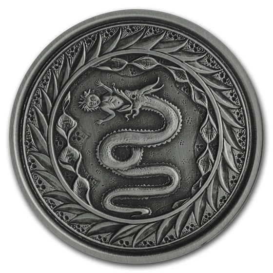 2020 Samoa 1 oz Antique Silver Serpent of Milan BU 2020 Samoa 1 oz Antique Silver Serpent of Milan BU
