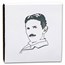 2020 Serbia 1 oz Proof Silver 100 Dinar Nikola Tesla: X-Ray