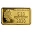 2020 Solomon Islands 1/2 Gram Gold Zodiac Ingot (Aquarius)