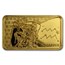 2020 Solomon Islands 1/2 Gram Gold Zodiac Ingot (Aquarius)