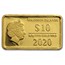 2020 Solomon Islands 1/2 Gram Gold Zodiac Ingot (Aries)