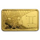 2020 Solomon Islands 1/2 Gram Gold Zodiac Ingot (Gemini)