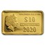 2020 Solomon Islands 1/2 Gram Gold Zodiac Ingot (Libra)