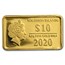 2020 Solomon Islands 1/2 Gram Gold Zodiac Ingot (Scorpio)