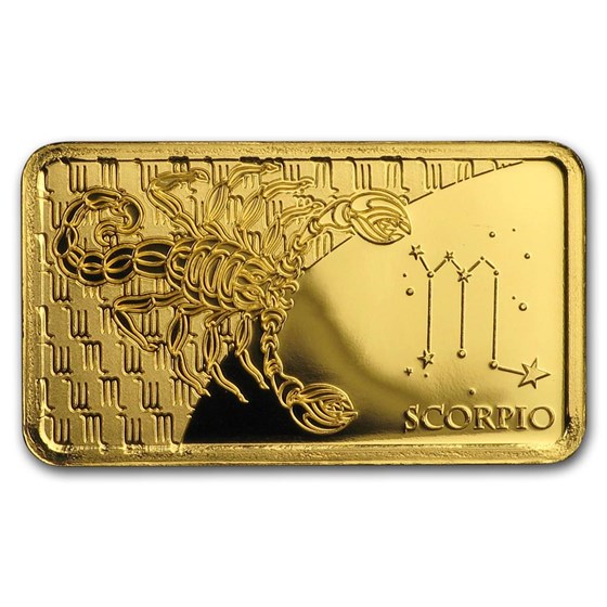 2020 Solomon Islands 1/2 Gram Gold Zodiac Ingot (Scorpio) 2020 Solomon Islands 1/2 Gram Gold Zodiac Ingot (Scorpio)